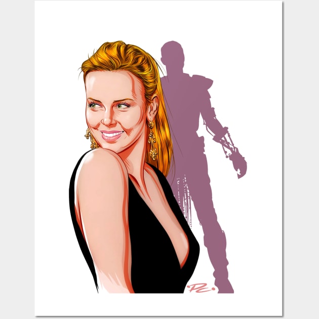 Charlize Theron - An illustration by Paul Cemmick Wall Art by PLAYDIGITAL2020